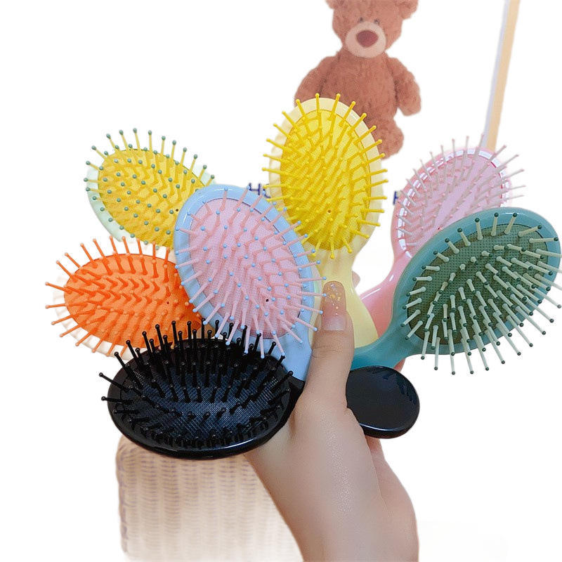 GROWSIR Sisir Rambut Mini Warna Pastel / Mini Hair Brush Anti Kusut untuk Anak & Dewasa MZ006