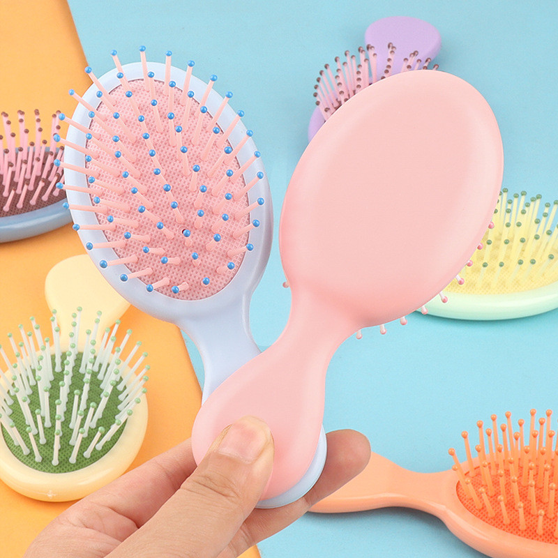GROWSIR Sisir Rambut Mini Warna Pastel / Mini Hair Brush Anti Kusut untuk Anak & Dewasa MZ006