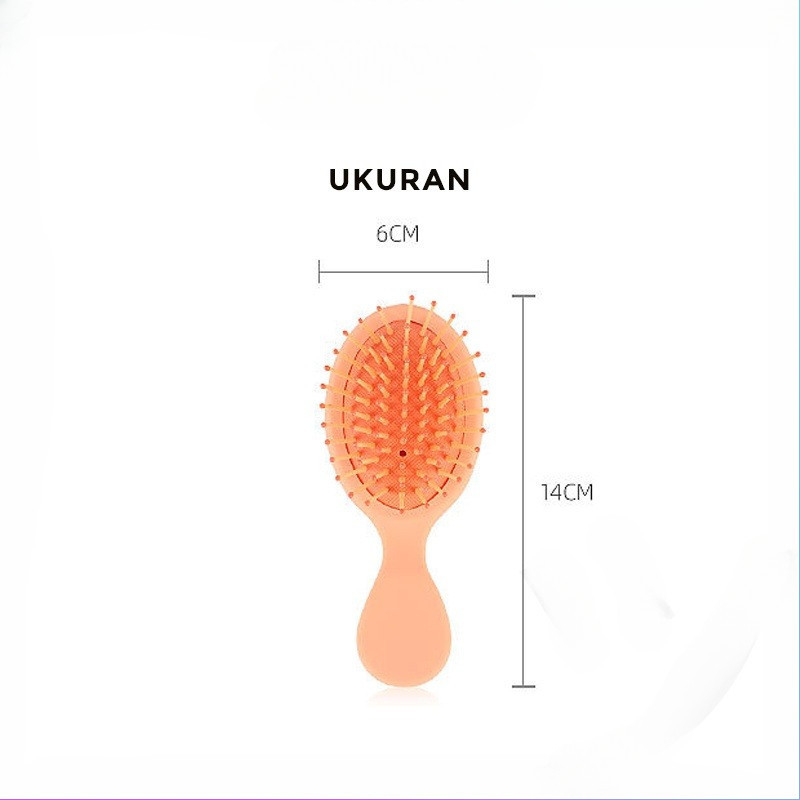 GROWSIR Sisir Rambut Mini Warna Pastel / Mini Hair Brush Anti Kusut untuk Anak & Dewasa MZ006