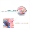 GROWSIR Sisir Rambut Mini Warna Pastel / Mini Hair Brush Anti Kusut untuk Anak & Dewasa MZ006