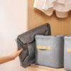 GROWSIR Storage box Lipat kotak penyimpanan baju tahan air box baju mainan, pakaian dalam, pakaian box penyimpanan serbaguna XY070
