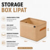 GROWSIR Storage box Lipat kotak penyimpanan baju tahan air box baju mainan, pakaian dalam, pakaian box penyimpanan serbaguna XY070