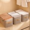 GROWSIR Storage box Lipat kotak penyimpanan baju tahan air box baju mainan, pakaian dalam, pakaian box penyimpanan serbaguna XY070