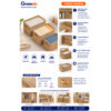 GROWSIR Storage box Lipat kotak penyimpanan baju tahan air box baju mainan, pakaian dalam, pakaian box penyimpanan serbaguna XY070