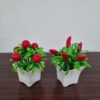 GROWSIR Tanaman Hias Artificial Pot Mini Plastik Aesthetic Buah Jeruk Delima Cabai Dekorasi Rumah Estetik TH018