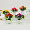 GROWSIR Tanaman Hias Plastik Aesthetic Mini Vas Bunga Hiasan Ruang Tamu Estetik TH001