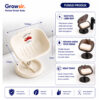 GROWSIR Tempat Sabun Wastafel Berdiri dengan Drainase | Rak Sabun Mewah Elegan Cuci Tangan Hemat Tempat | Soap Dish Multifungsi XY150