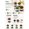 GROWSIR Vas Bunga Gypsophila Aesthetic Plastik Pot Tanaman Hias Artificial Estetik Hiasan Rumah Elegan TH012