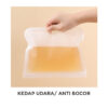GROWSIR Ziplock Silikon Food Grade BPA FREE Pouch Penyimpanan Kulkas Silicone Anti Bocor Kedap Udara